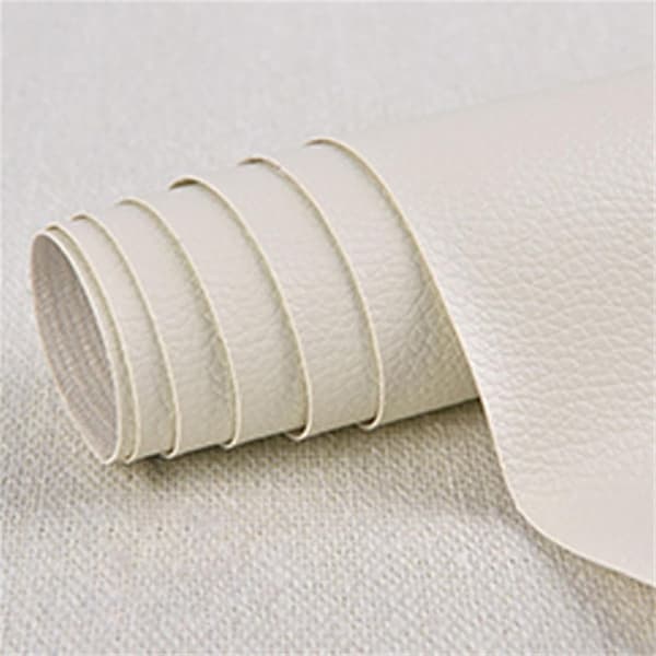 Self-adhesive Repair Patch Artificial Leather Fix Decor Off-white 50 cm x 137 cm