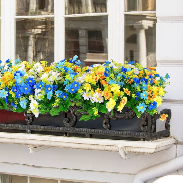 8-Pack Artificial Flower Bouquets – Realistic Daisies For Home And Decoration
