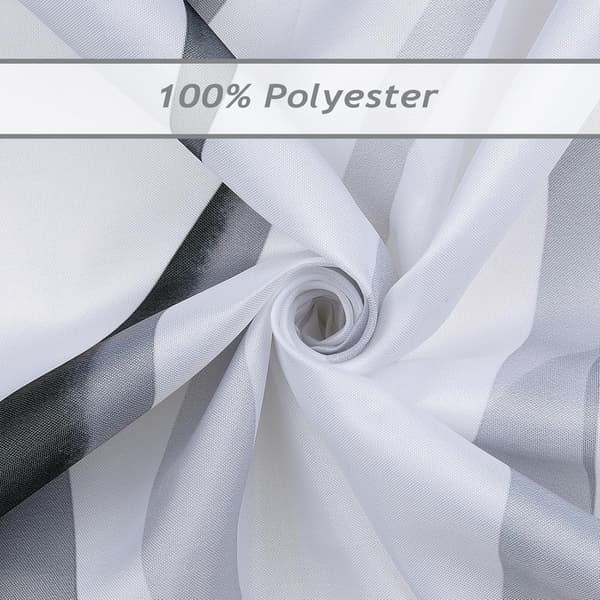Duschdraperi med vågformad gradient – modern minimalistisk stil – 180×180 cm – vattentät och mögelresistent polyester – 12 krokar ingår Dark Blue