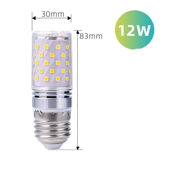 2-pack LED-lamps E27 12W equivalent to halogen 100W–120W Suitable for table lamps Not dimmable Gold Warm Light (3000K)