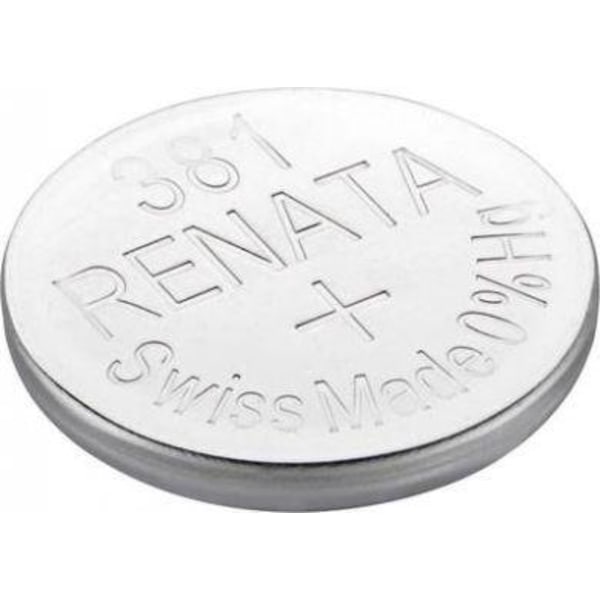 381, SR1120SW, Renata 1.55V 11.6x2.1 mm, Silveroxid