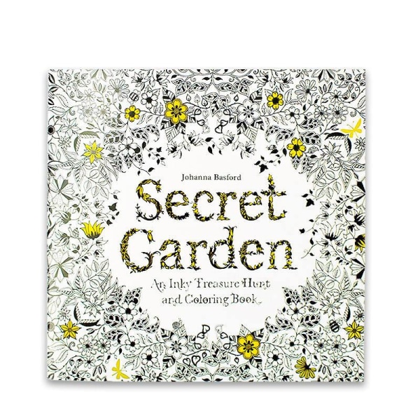 Coloring book,  Secret Garden an Inky Treasure Hunt and Coloring