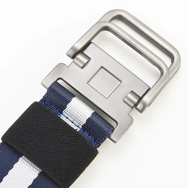 Nya dubbelringspänne Canvasbälten för män Militär träningsbälten Mode utomhus metallspänne midjeband Justerbar längd Army Green 115CM