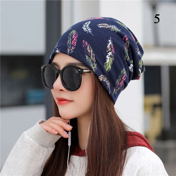 51 Stilar Dammössa Baggy Slouchy Beanie Hatt Vår Sommar Pile Pile Mössa Håravfall Huvudduk Tunn Andningsbar Pullover Mössa Type 3(.102)