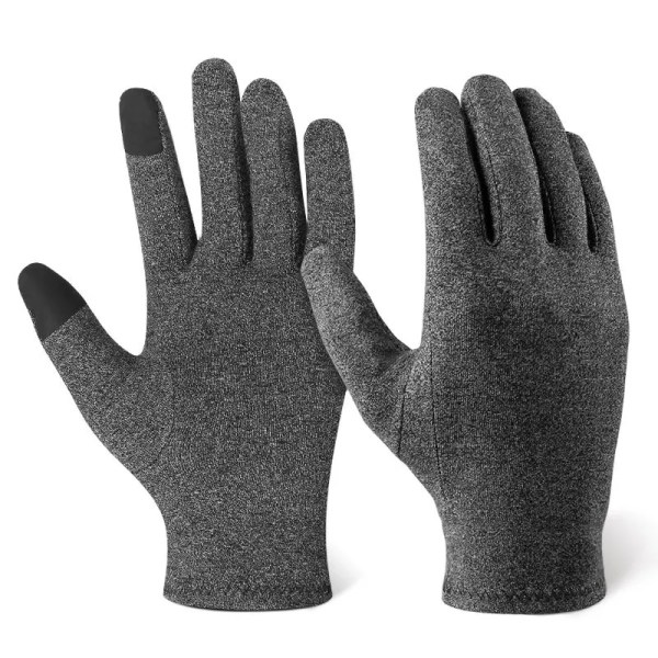 Vinterhandskar Thermal pekskärm Thermal vindtät varma handskar 1st Artrithandskar Kvinna Reumatoid magnetterapihandske Gray XL