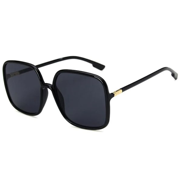 Nya överdimensionerade fyrkantiga solglasögon Mode fyrkantiga damglasögon Herr utomhuskörning Solskyddsglasögon UV400 Gafas De Sol Black and yellow As Picture
