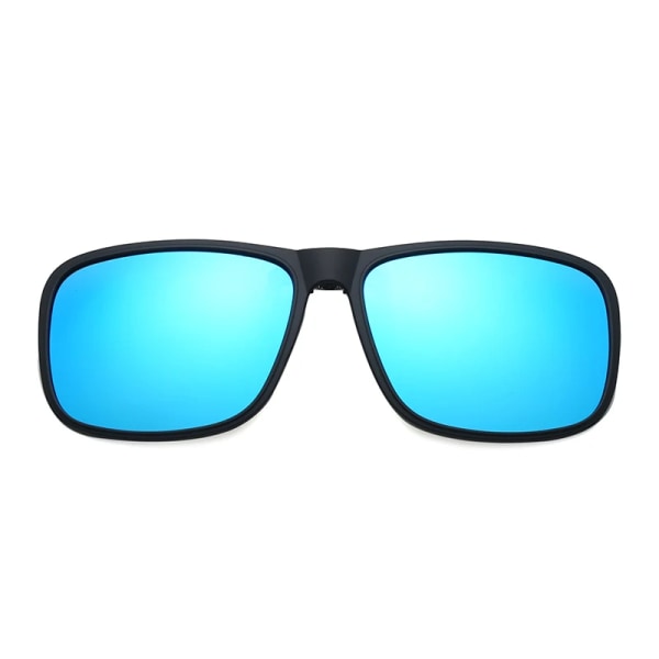 DOHOHDO New Square Polarized Solglasögon För Män Kvinnor Flip Up Clip On Solglasögon Utomhus Förarglasögon Körglasögon Oculos Blue as show
