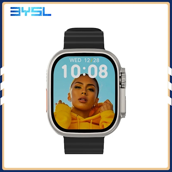 49mm Smart Watch IP08 Ultra Smartwatch Herr Dam Puls Bluetooth Call Vattentät Trådlös Laddning PK DT8 Ultra W68 HW8 white black IP08 ultra