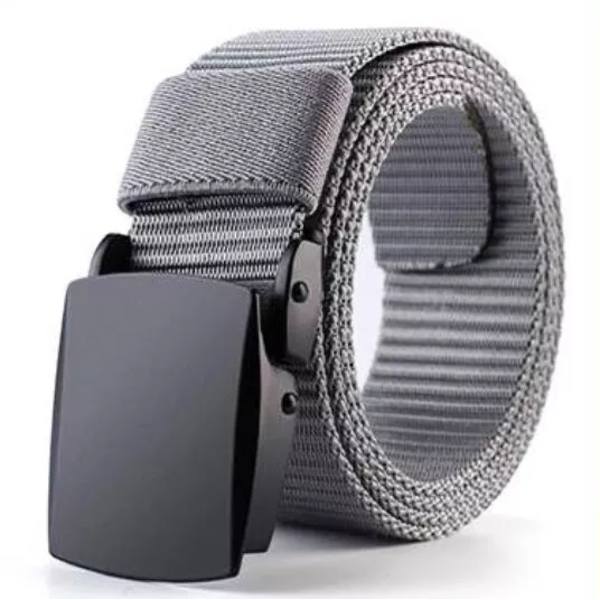 2022 Ny Canvas Herrbälte Mode Svart Nylon Utomhus Metall Automatiskt Spänne Casual All-match Lyxbälte Hane As shown(.2023) 120cm(.2023)