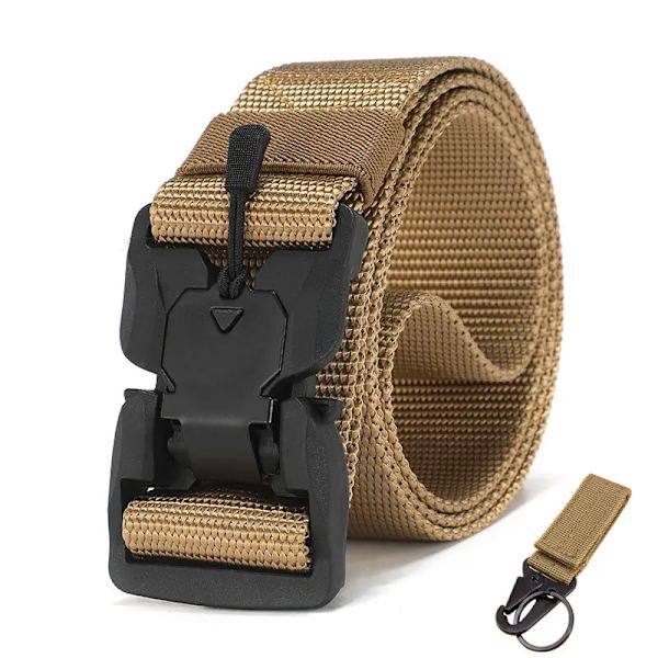 Nytt nylon för män Army Taktiskt bälte Molle Militär SWAT stridsbälten Knock Off Emergency Survival Waist Tactical Gear ship KHAKIL3 125cm