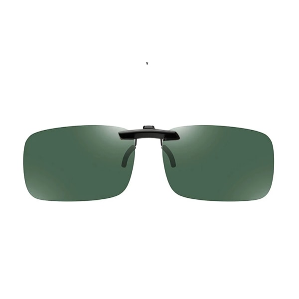 2022 Nya Clip-on solglasögon Clips Tide Ultralätt Myopi Polariserad Solglasögon Clip-Up Fiske Anti-ultraviolett set Spegel CK003 Green