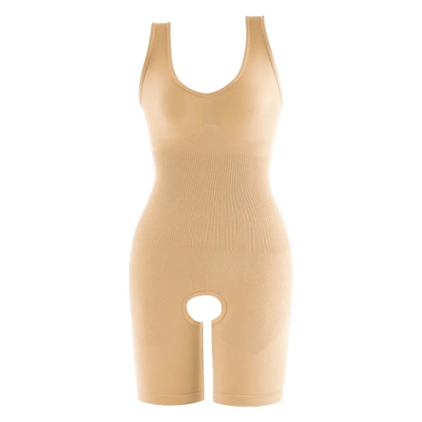 Bantning Body Kvinnor Öppen gren Shapewear Korsett Body Shaper Modellering Underkläder Rumplyftare Magkontroll Trosor Underkläder Skin M L 50-65kg