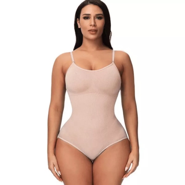 Body Shapewear Dam Shapewear Magformare Höftlyftskorsett Lår Smalare Waist trainer Reduktivt Slimmande Underkläder Beige-A L