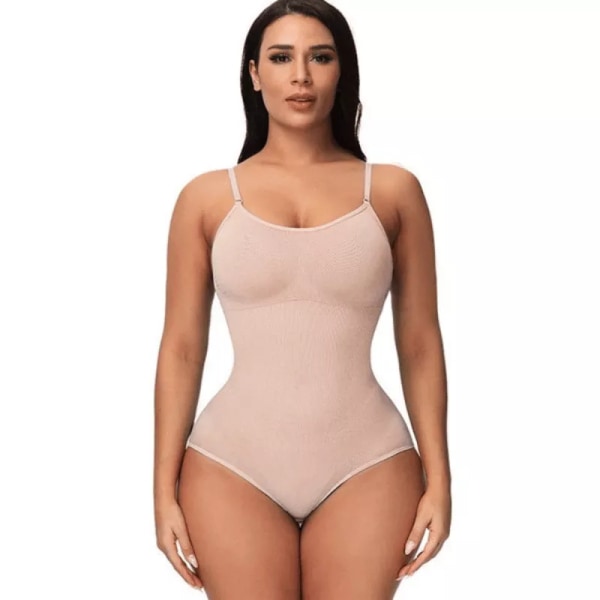 Body Shapewear Dam Shapewear Magformare Höftlyftskorsett Lår Smalare Waist trainer Reduktivt Slimmande Underkläder Beige-A L