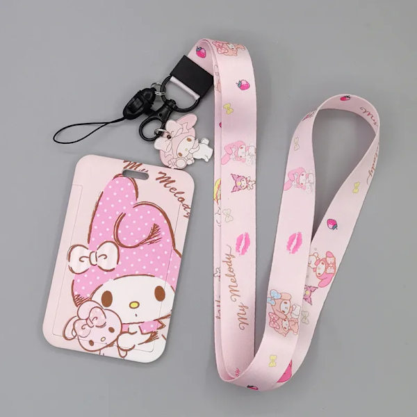 1 Set Anime Kortfodral Kort Nyckel Lanyard Cosplay Badge ID-kort Hållare Halsband Nyckelringar KT-17