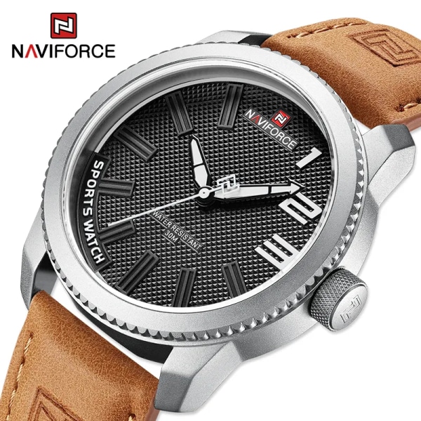 100% Original NAVIFORCE watch för män 2022 Ny Quartz Sport Vattentät klocka Mode Lyx högkvalitativt manligt watch SWLBN