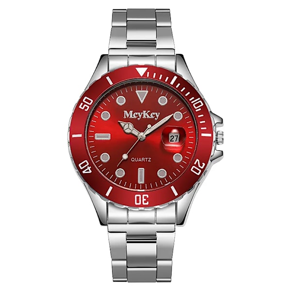 Mode Business TOP Watch för män Lyx Silver Grön Vattentät Diamond Luminous Digital Quartz Armbandsur Reloj Hombre Has Calendar(.301)