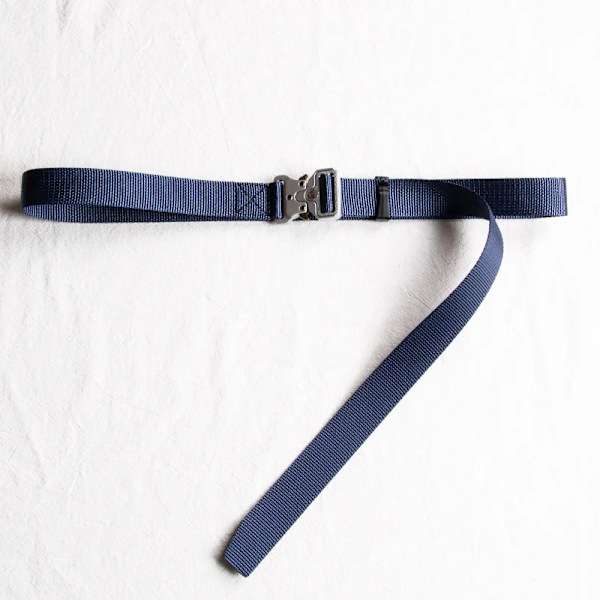 Bälte Män Utomhus Jakt Metall Taktiskt bälte Multifunktionslegering Spänne Högkvalitativ Marine Corps Canvas Bälte för kvinnor 2.5cm Blue silver 100cm