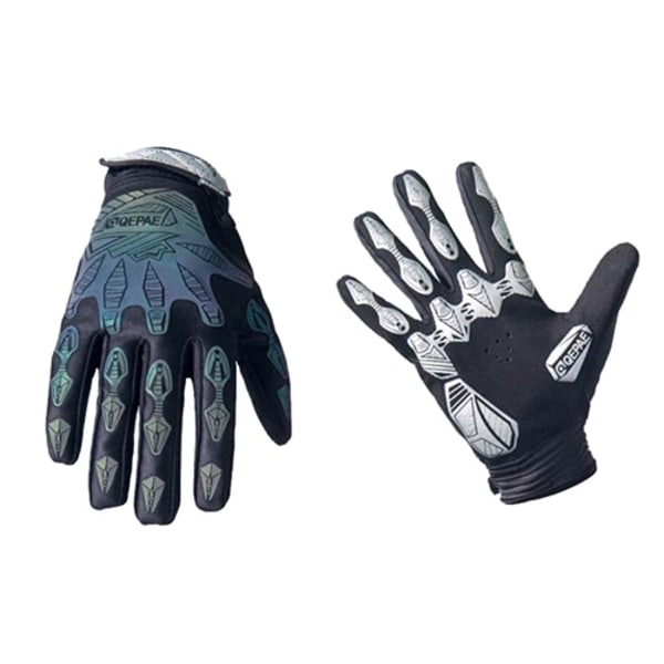 Reflekterande vinter vattentäta cykelhandskar Fingrar Pekskärm Cykelhandskar Vindtät Sport MTB Road Full Finger Cykelhandskar Full Black XL
