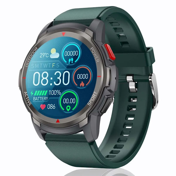 SENBONO MAX10 Rund Watch för män Bluetooth Svarsknappar Ring Sport vattentät Smartwatch Herr Dam för IOS Android gren