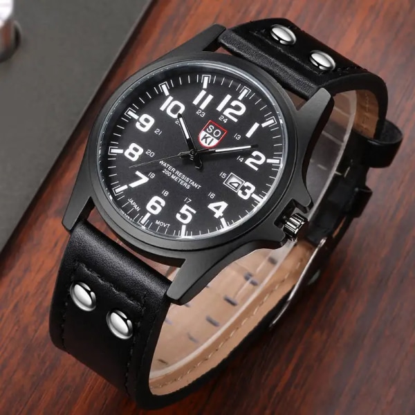 relogio masculino lyxmärke berömt watch vattentät militär män klockor rostfritt stål Klocka Reloj hombre reloj mujer brown