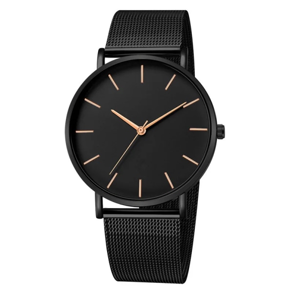 Watch Quartz Casual Watches Simple Metal Hour Reloj Quartz Watch Montre Mesh Rostfritt stål erkek kol saati masculino klocka 1635H-W