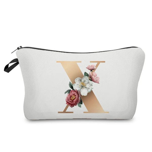 Brudtärna Sminkväskor Brev Print Kosmetikväskor Bröllopsfest Sminkväska Toalettartiklar Organizer Dam Clutch Presenter hz3405