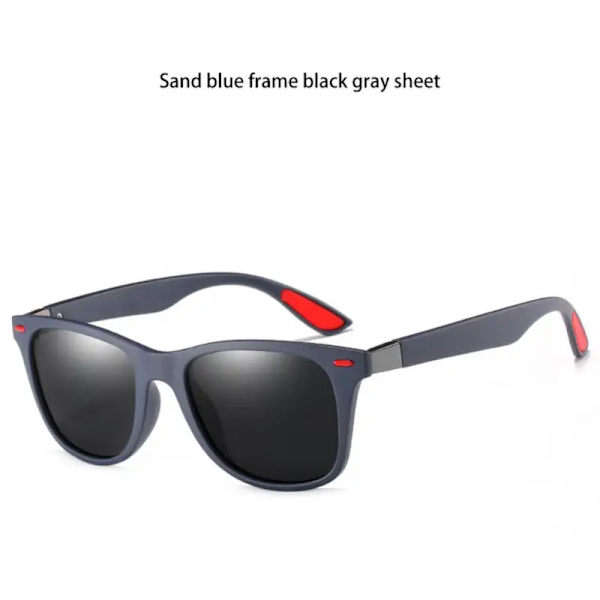 Polariserade optiska magnetiska solglasögon UV400 Cykling Square Light Ultraviolet Retro Universal Eyewear Punk Solglasögon Type 5 One piece