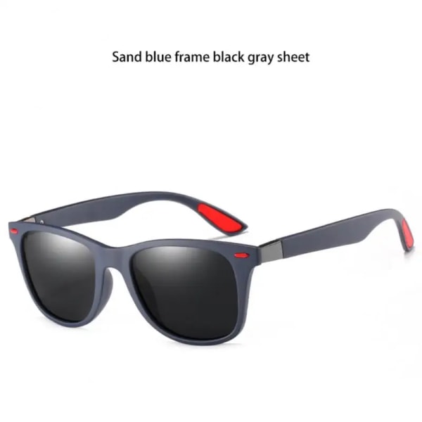 Polaroid Solglasögon Unisex Man Goggle Square Plast Gafas De Sol Klassiskt mode Svarta nyanser UV400 Type 5