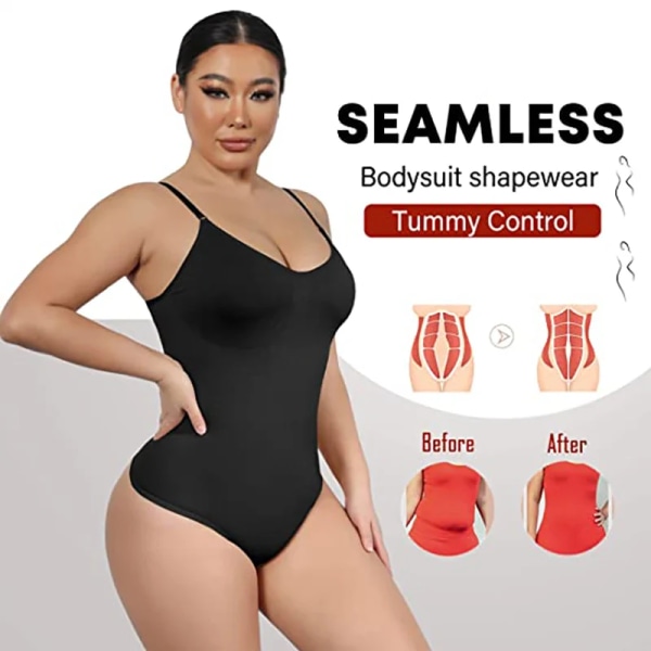 Sömlös bodysuit för kvinnor Magkontroll Shapewear | Sculpting Body Shaper Thong Dupes Shaping Tops Navy L