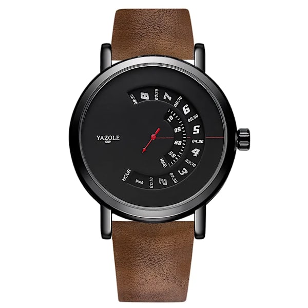 UTHAI CQ57 Herr Quartz Watch Klocka Läderrem Sport Business Casual Vattentät Topp Märke Enkelt För Man Ny 2020 509-brown