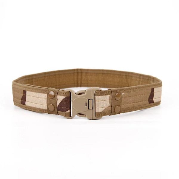 Army Style Stridsbälten Snabbkoppling Taktiskt bälte Mode Män Militär Canvas Midjeband Utomhus Jakt Vandringsredskap 8 färger Khaki Dian 45to47inch