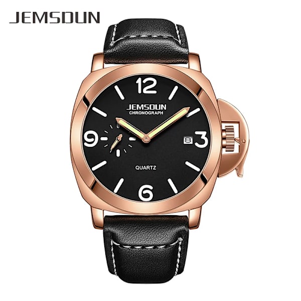 Lyx Toppmärke Watch Herr Vattentät Kvartsbrunt Läder Militär Armbandsur Herr Arméklocka Man watch hombre hodinky Style C- 2