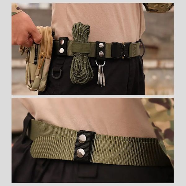 1/4/8 st Taktiskt bältesspänne Heavy Duty bälteshållare Bärbar vävrem Militär bältesutrustning Tillbehör Utomhussport 1pc 5.5cm