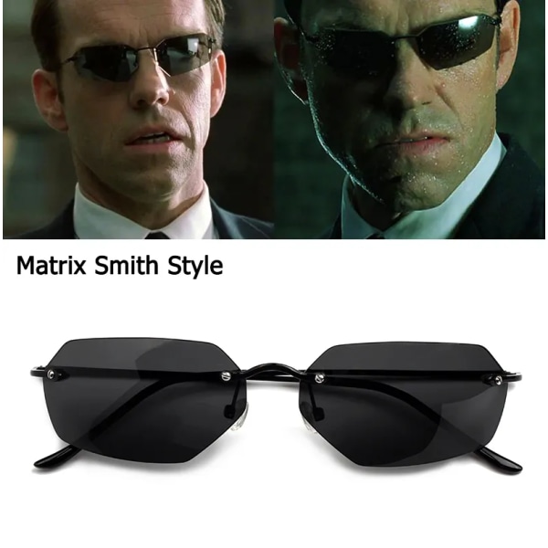 JackJad Vintage Classic The Matrix Agent Smith Style Polarized Solglasögon Herr Cool Nitar Brand Design Solglasögon Oculos De Sol Matrix Smith Style 2 Polarized