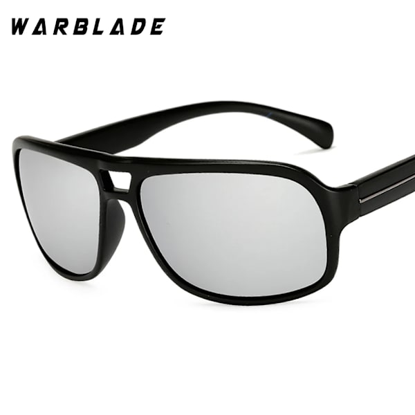 WarBLade Hot Brand Solglasögon Polariserade Herrmode Solglasögon För Herr Resor Körning Fiske Glasögon Herr 2019 Klassisk silver lens