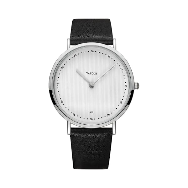 YAZOLE Mode Herrklockor Toppmärke Lyx Watch För män Casual Business Armbandsur Man Presentklocka Relogio Masculino Black White