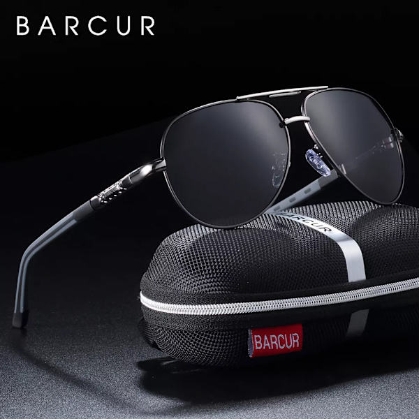 BARCUR Solglasögon för män Polarized UV400 Skydd Körning Solglasögon Kvinnor Man Oculos de sol Orange Red BARCUR