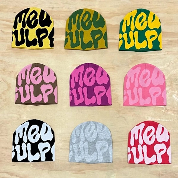 Mea Culpa Beanies för Män och Kvinnor - Kvalitetsmössa, Varm, Kpop-Mode, Hundra TakeCap Ins, Ny Net Red Design Meaculpa Beanie lvhei One Size