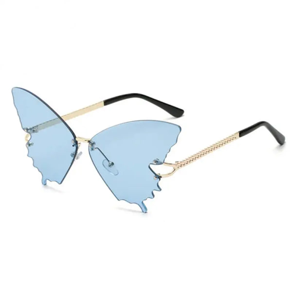 Nya Butterfly Solglasögon Dam Trendiga Ramlösa Glasögon Utomhusglasögon Camping Fiske Solglasögon UV400 Lentes De Sol A4