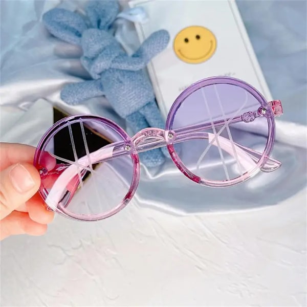 Retro solglasögon Rund båge Barn Baby Barn Vilda brittisk stil Metallsolglasögon Utomhus Resor UV-skydd Oculos De Sol A06