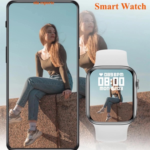 Ny Smart Watch X8 Pro Max Smart Watch Ultra Series 8 Damer Watch GPS Tracker Fitness för IOS Android-telefon Pk hk9 pro Black Original Box