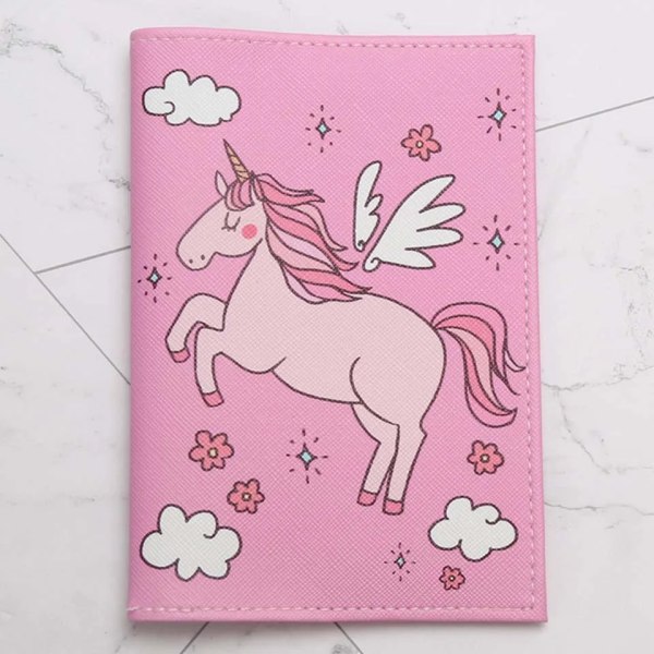 Ny högkvalitativ Unicorn resepasshållare Cover på case för kvinnor män Adventure porta passaporte passport passport Type 4