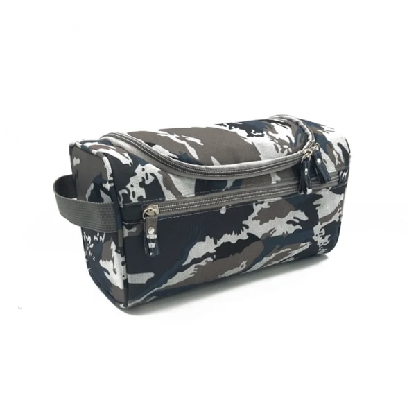 Ny vattentät hängande sminkväska för män Nylon organizer Kosmetisk väska för kvinnor Nödvändiga case Tvätta Toalettväska Camouflage gray