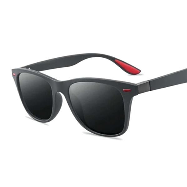 Nytt mode fyrkantiga dam polariserade solglasögon Kvinna Mans glasögon Klassisk Retro märkesdesign Körning Solglasögon Kvinna UV400 Sand gray