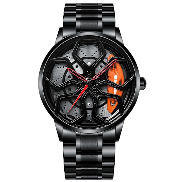 För NEKTOM VIP Client Steel Strap BBA varumärke Lambo-Orange