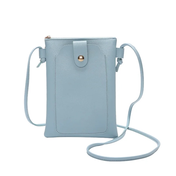 Damer Mini Shoulder Mobiltelefon Ringer Axelväskor för kvinnor Sacoche Small Square сумка Portmonnäer och handväskor Damska Summer Blue b