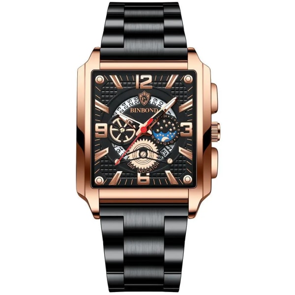 Relogio Masculino Armbandsur Herr 2022 Toppmärke Lyx Gyllene Herr Klockor Guld Stort Man Armbandsur Man Square Golden Dial BA