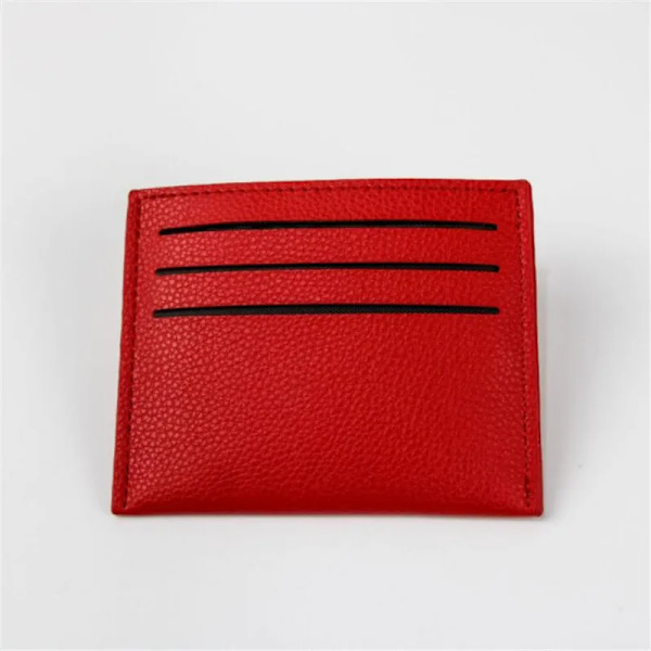 Smal plånbok PU-läder Kvinnor Korthållare Läder Unisex dragkedja Case Män Kredit Mini Bankkort Hållare 1pc