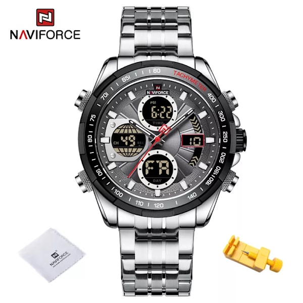 Nya NAVIFORCE mode militärklockor för män lyxiga original watch ​Vattentät kvarts armbandsur Gåva SBGY